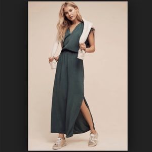 Anthropologie The Odell’s Madeline Maxi Dress Sleeveless V-neck Size XS